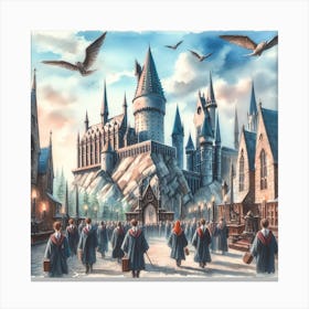 Hogwarts school of Witchcraft Canvas Print