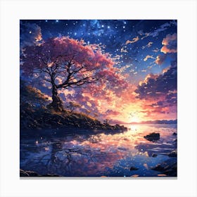 Majestic sunset Canvas Print