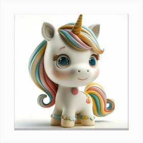 Unicorn Figurine 30 Canvas Print