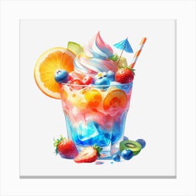 Ice Cream Sundae Canvas Print