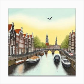 Amsterdam Canal 8 Canvas Print