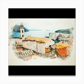 Old Town In Croatia Canvas Print