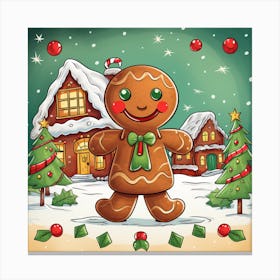 Gingerbread House 13 Canvas Print