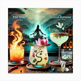 Sovereign Flame Elemental Cocktails Canvas Print