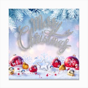 Christmas Greeting Card Canvas Print
