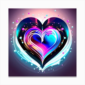 Abstract Heart Vector Illustration 1 Canvas Print