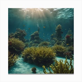 Surreal Underwater Landscape Inspired By Dali 7 Canvas Print