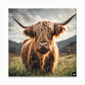 Highland Cow Canvas Print