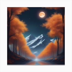 Harvest Moon Dreamscape 17 Canvas Print