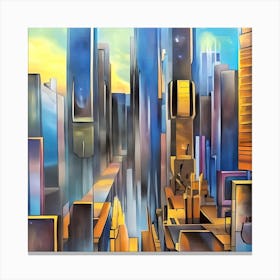 Futurdiorama Canvas Print