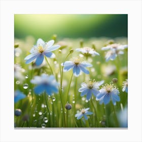 Blue Flowers 1 Canvas Print