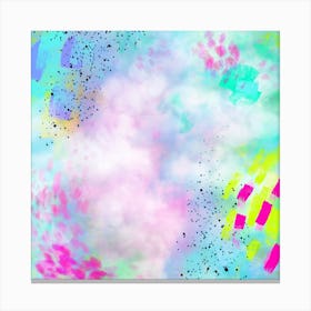 Abstract Explosion 4 Square Canvas Print