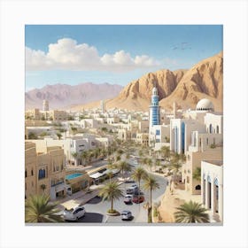 Oman City Canvas Print