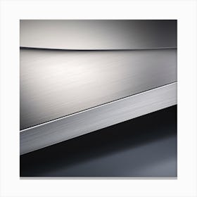 Close Up Of A Stainless Steel Plate Canvas Print