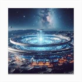 Futuristic City 91 Canvas Print