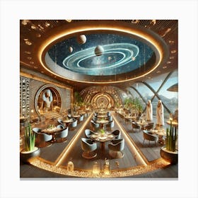 A Luxurious And Futuristic Wellness Center Called Canvas Print