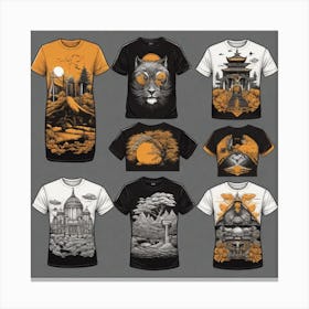 T - Shirt Collection Canvas Print