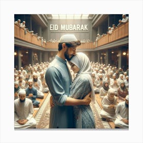 Eid Mubarak Canvas Print