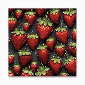 A Luscious Strawberry Echo Canvas Print