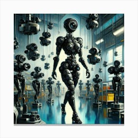 Robot Woman 14 Canvas Print