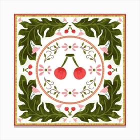 Cherry Blossoms Bandana Canvas Print