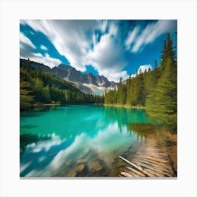 Lake In The Mountains 1 Canvas Print