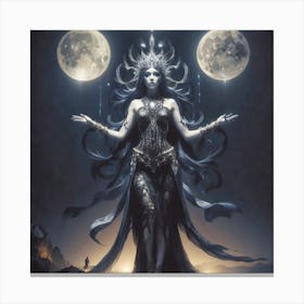 Goddess Of The Moon Canvas Print