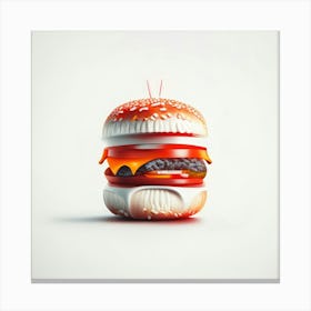 Cheeseburger Iconic (88) Canvas Print