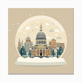 Belfast United Kingdom Snowglobe Canvas Print