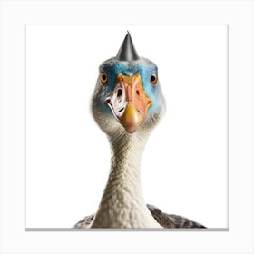 Duck With A Party Hat Canvas Print