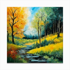 Autumn In The Woods Canvas Print