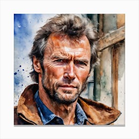 Clint Eastwood 1 Canvas Print