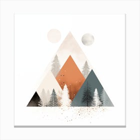 Mountains And Trees Canvas Print