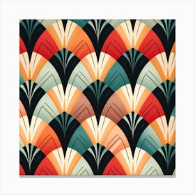 Deco Fan Canvas Print