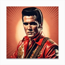 Elvis Presley The King Canvas Print