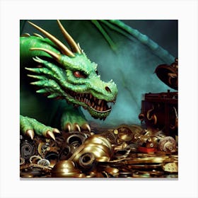 Steampunk Dragon Canvas Print