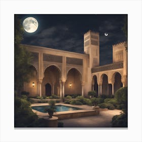 Moonlight In Morocco Canvas Print