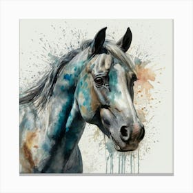 Horse - Watercolour Canvas Print