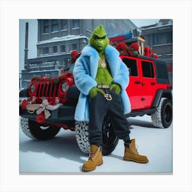 Grinch Canvas Print