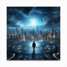 Futuristic Cityscape 3 Canvas Print