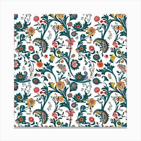 Marigold Mist Bloom London Fabrics Floral Pattern 5 Canvas Print