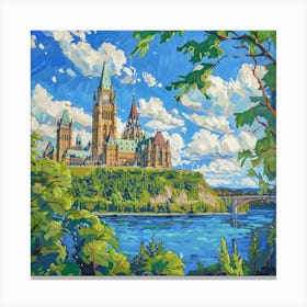 Ottawa Cityscape 2 Canvas Print