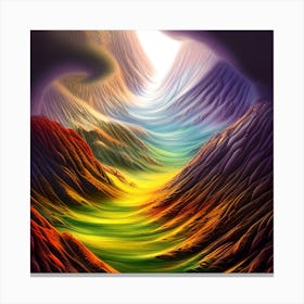 Rainbow Landscape Canvas Print