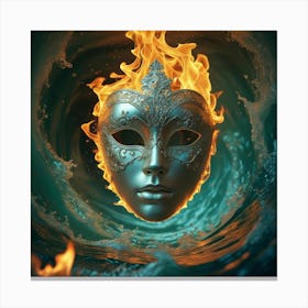 Mask Of Fire Canvas Print