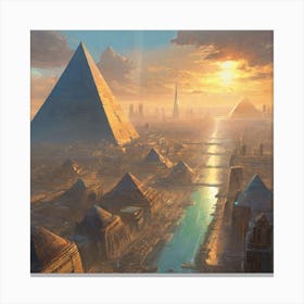 Egyptian City 5 Canvas Print