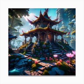 Chinese Temple Canvas Print