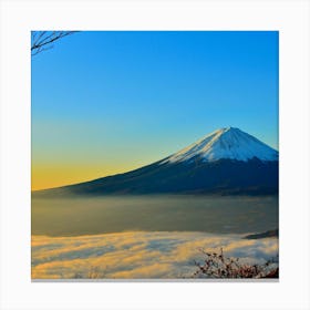 Mt Fuji At Sunrise Canvas Print