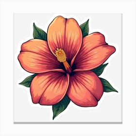 Hibiscus Flower 2 Canvas Print