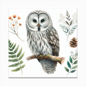 Great Grey Owl 3 Canvas Print