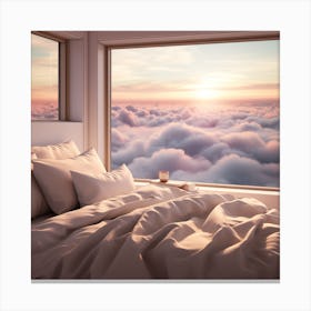 Sunrise In The Bedroom, Cloud Canvas Print